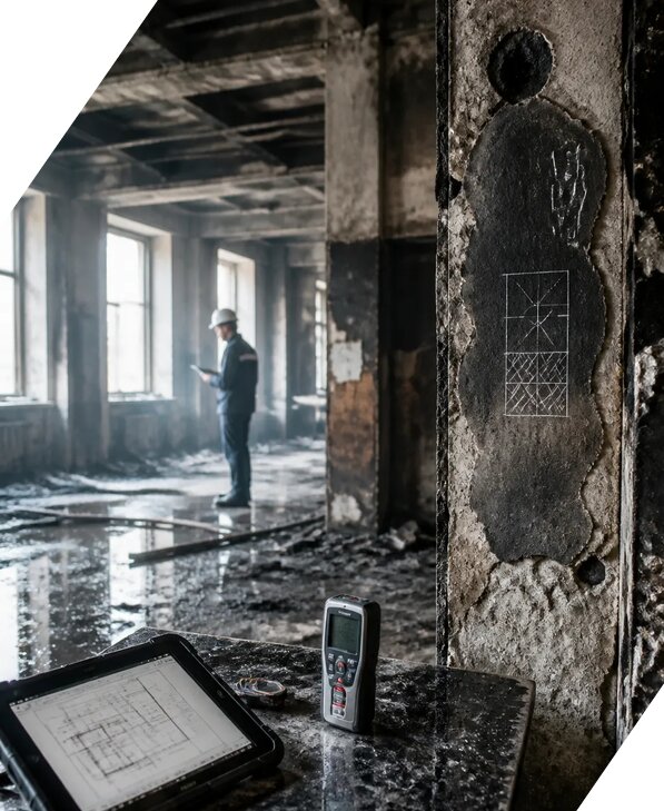 Обследование зданий после пожара в Новоуральске от 15312 р. | ЭкспертизаРоссия