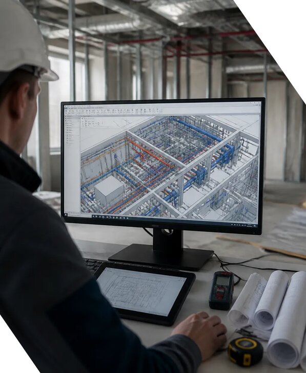 Создание BIM модели инженерных сетей для объектов в Новоуральске